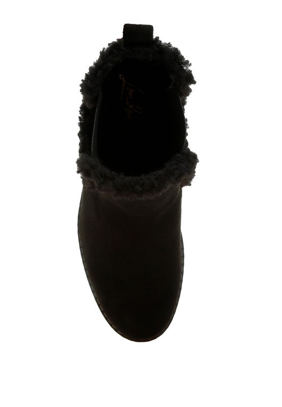 Thunderhoof Faux Fur Lined Chelsea Boots | Boots Daverri Fashions