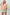 BiBi Washed Color Block Sweatshirt Pink Lime Lavender