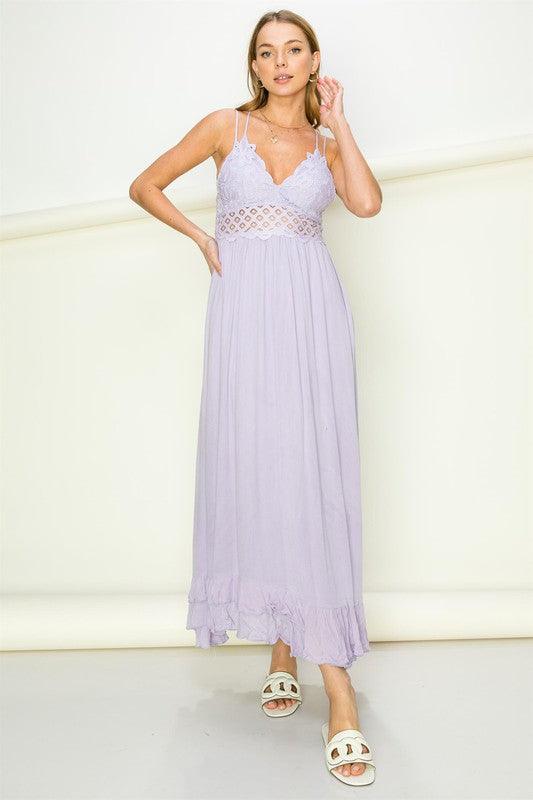 In Love Bustier Lace Maxi Dress Maxi Dresses