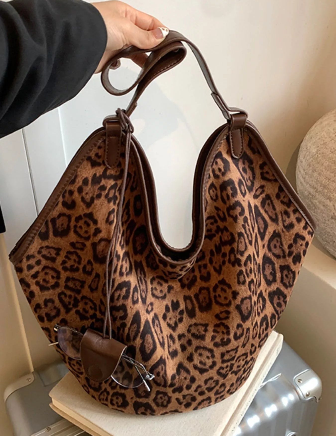 Leopard Print Large Tote Bag | Tote Bags Daverri Fashions