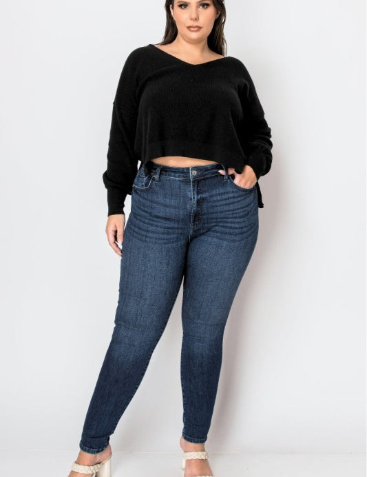 As Shown Artemis Vintage Plus Corset Super Skinny Jeans | Jeans Daverri Fashions