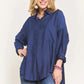 ADORA Button Down Linen Shirt NAVY