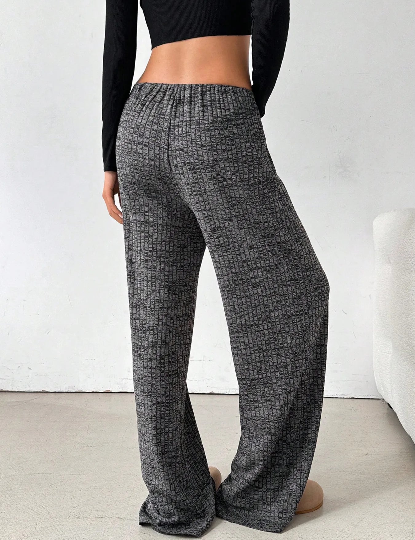 Striped Wide Leg Drawstring Pants | Loungewear Pants Daverri Fashions