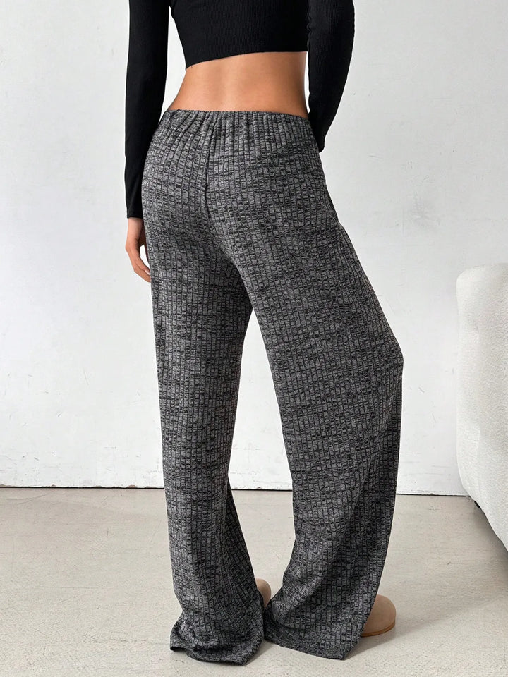 Striped Wide Leg Drawstring Pants | Loungewear Pants Daverri Fashions