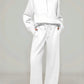 Half Zip Long Sleeve Top and Pants Set - DAVERRI FASHIONS