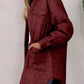 Snap Down Collared Winter Coat - DAVERRI FASHIONS