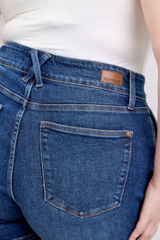 Judy Blue Double Button Waistband Denim Shorts Plus Size | Denim Shorts Daverri Fashions