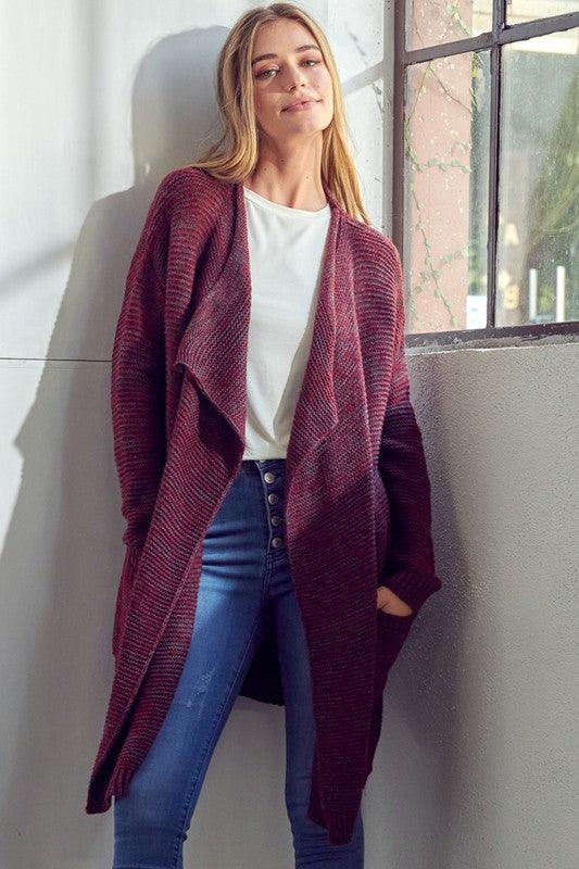 Chunky Sweater Knit Cardigan Shirts & Tops