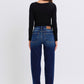 Judy Blue Full Size Raw Hem Straight Leg Jeans Jeans