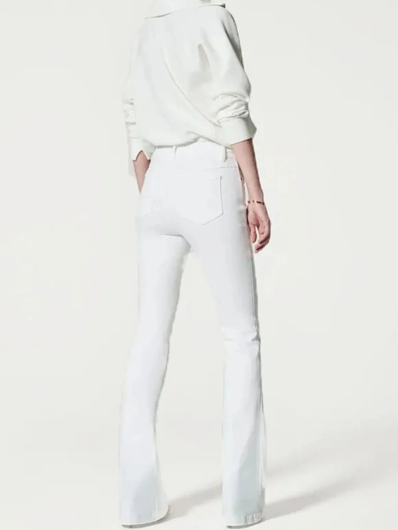 Full Size High-Waisted Flare Jeans Plus Size | Jeans Daverri Fashions