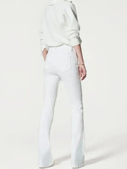 Full Size High-Waisted Flare Jeans Plus Size | Jeans Daverri Fashions
