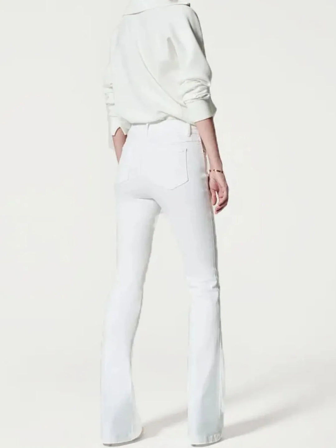 Full Size High-Waisted Flare Jeans Plus Size | Jeans Daverri Fashions