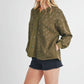Aemi + Co Floral Button Up Hooded Jacket Jackets