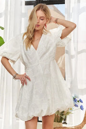 ADORA Puff Sleeve Floral Dress | Daverri Fashions
