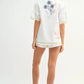 MABLE Embroidered Button Down Shirt and Shorts Set Outfit Sets