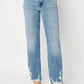 Judy Blue Full Size High Waist Straight Jeans with Heavy Destroy Plus Size - DAVERRI FASHIONS