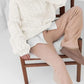 Cable Knit Long Sleeve Sweater - DAVERRI FASHIONS