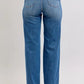 Judy Blue Full Size High Waist Contrast Thread Straight Plus Size