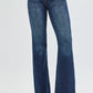 RISEN Full Size Tummy Control Mid Rise Flare Jeans Plus Size