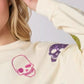 Sequin Skull Long Sleeve Sweatshirt - DAVERRI FASHIONS