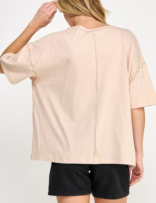 SAGE+FIG Love-Inpired Graphic Oversized T-Shirt