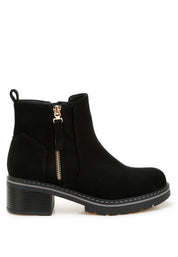 Tigris Microfiber Zipper Boots | Boots Daverri Fashions