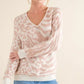 And The Why Leopard Zebra Combo Casual Sweater Top - DAVERRI FASHIONS