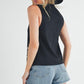 Aemi + Co Heart Rivet Detail Suede Vest Coat Vests