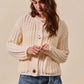 SO ME Metal Button Long Sleeve Chunky Sweater Cardigan Cardigans