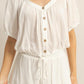 HYFVE Drawstring Hem Short Sleeve Top and Skort Set Outfit Sets