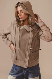 BiBi Textured Woven Rider Jacket | Jackets Daverri Fashions