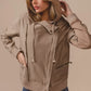 BiBi Textured Woven Rider Jacket - DAVERRI FASHIONS