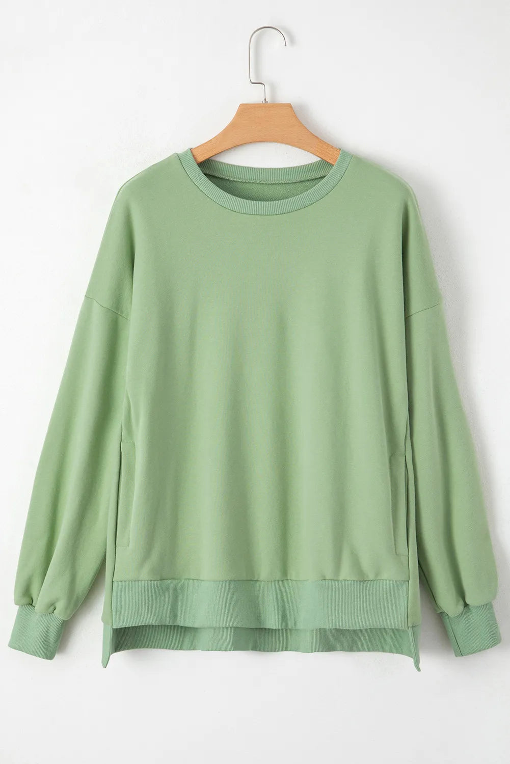 Round Neck Long Sleeve Sweatshirt | Sweatshirts Daverri Fashions