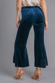 Umgee High Rise Elastic Waist Flare Pants | Daverri Fashions