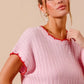 SO ME Textured Light Weight Sweater Dolman Top Sweaters