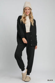 Umgee Button-Up Jacquard Cardigan | Cardigans Daverri Fashions