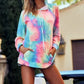 BiBi Tie Dye French Terry Hoodie with Kangaroo Pocket - DAVERRI FASHIONS