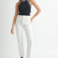 MABLE Contrast Trim Grecian Neck Cropped Tank