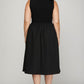 She + Sky Full Size Sleeveless Poplin Woven Midi Dress with Pockets Plus Size Midi Dresses