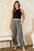 Hailey & Co Textured Rib Cargo Pants Olive Pants