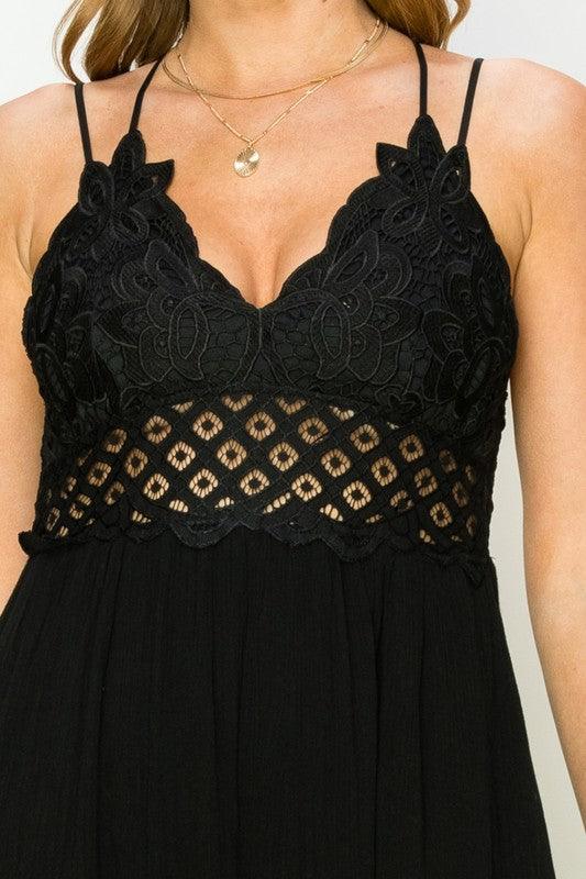 In Love Bustier Lace Maxi Dress Maxi Dresses