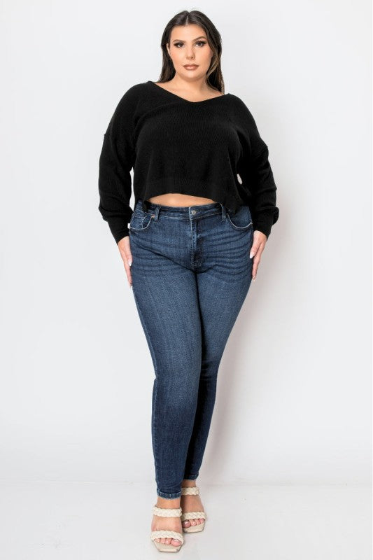 Artemis Vintage Plus Corset Super Skinny Jeans | Jeans Daverri Fashions