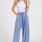 Mittoshop Mineral Wash Elastic Waist Baarrel Leg Baggy Pants Pants