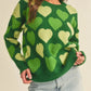 Heart Ribbed Hem Long Sleeve Sweater - DAVERRI FASHIONS