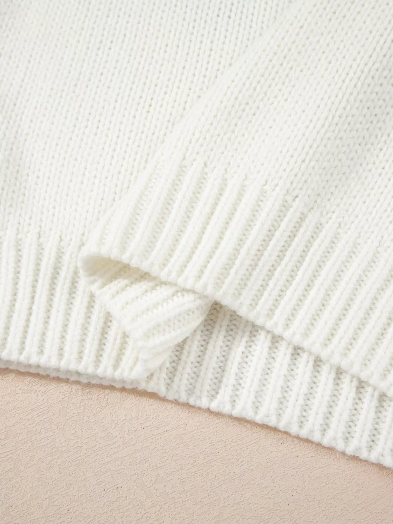 Embroidered Bow Boots Graphic Drop Shoulder Sweater | Sweaters Daverri Fashions