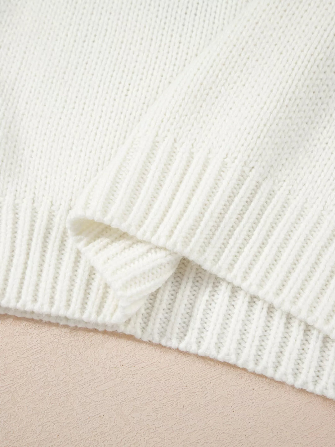 Embroidered Bow Boots Graphic Drop Shoulder Sweater | Sweaters Daverri Fashions