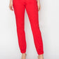 RISEN Full Size High Waisted Jogger Jeans Scarlet Joggers
