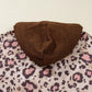 Plus Size Leopard Long Sleeve Drawstring Hoodie - DAVERRI FASHIONS