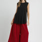 Umgee Elastic Waist Wide Leg Pants Pants