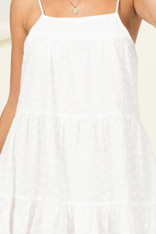 Eyelet Tiered Cami Dress Cami Dresses